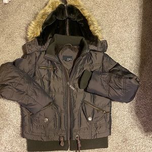 Down Brown Mixit coat